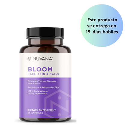 Nuvana - bloom hair , skin & nails , 60 capsulas