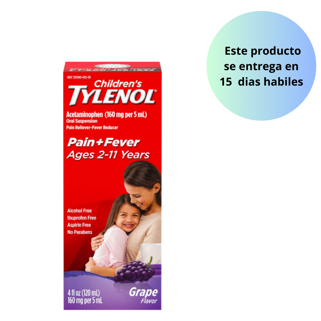 Tylenol Children´s liquido 4oz (120ml) , sabor grape