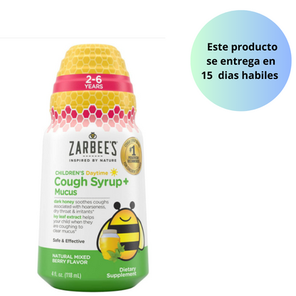 Zarbee's jarabe para niños de 2 a 6 años , 118ml