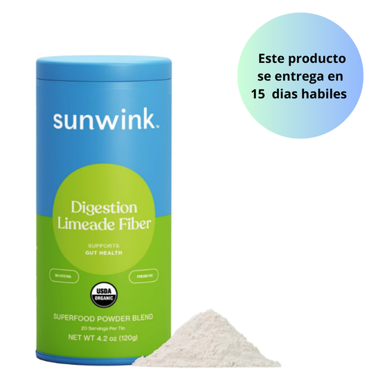 Sunwink Digestion Limeade Fiber Citrus Lime - Polvo 4.2oz (120gr)