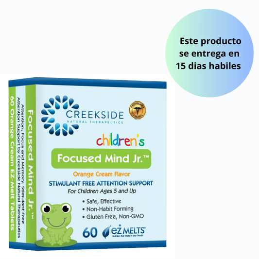 Creekside Naturals Focused Mind Jr. 60 tabletas - vitamina para niños