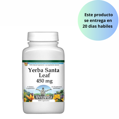 Yerba Santa Leaf 450mg , 100 capsulas - Terravita