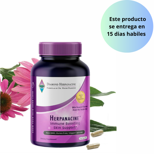 Diamond Herpanacine - Cuidado natural de la piel y apoyo inmunológico, vitaminas para ayudar a despejar la piel, apoyo completo de la piel y el sistema inmunológico