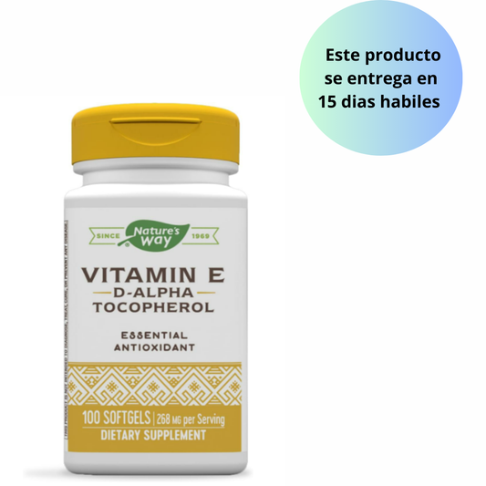 Nature's Way Vitamina E, 100 cápsulas blandas