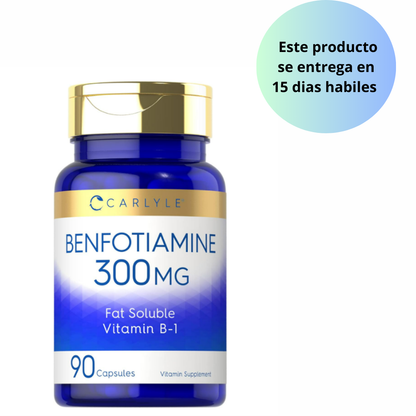 Carlyle Benfotiamina 300mg ,90 Cápsulas - vitamina B-1