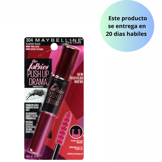 The Falsies Maybelline Push Up Máscara de Pestañas Lavable Drama - tono 304