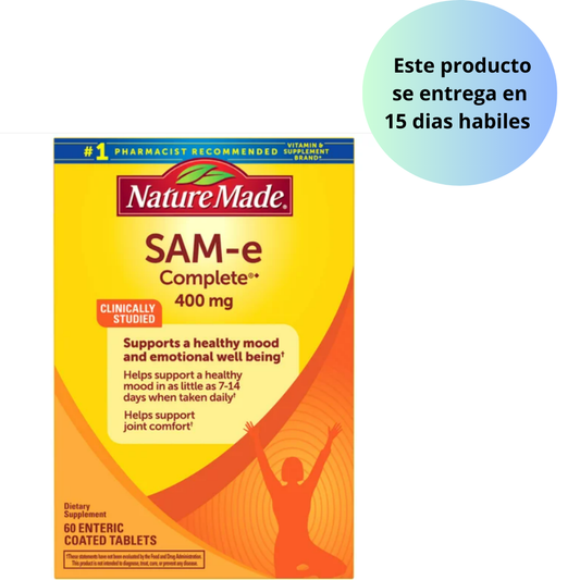 SAM-e Advanced  400 mg. Nature Made - 60 tabletas