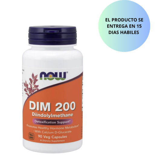 Now - Vitaminas  Dim 200 , 90 capsulas vegetables