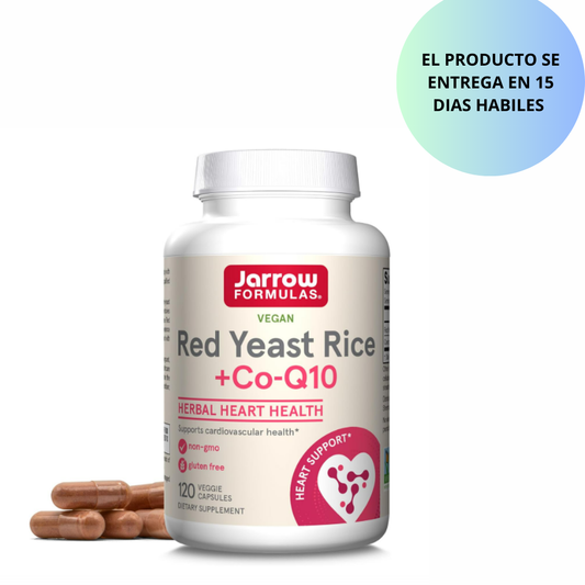 Jarrow Formulas Red Yeast Rice 1200 mg & Co-Q10 100 mg - 120 capsulas