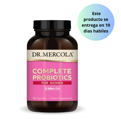 Dr. Mercola Probióticos completos para mujeres 70 billion, 90 capsulas