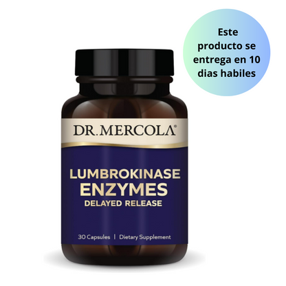 Dr. Mercola Enzimas lumbroquinasa de liberación retardada , 30 capsulas