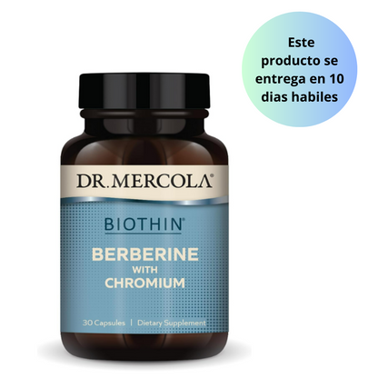 Dr. Mercola Biothin Berberina con cromo , 30 capsulas