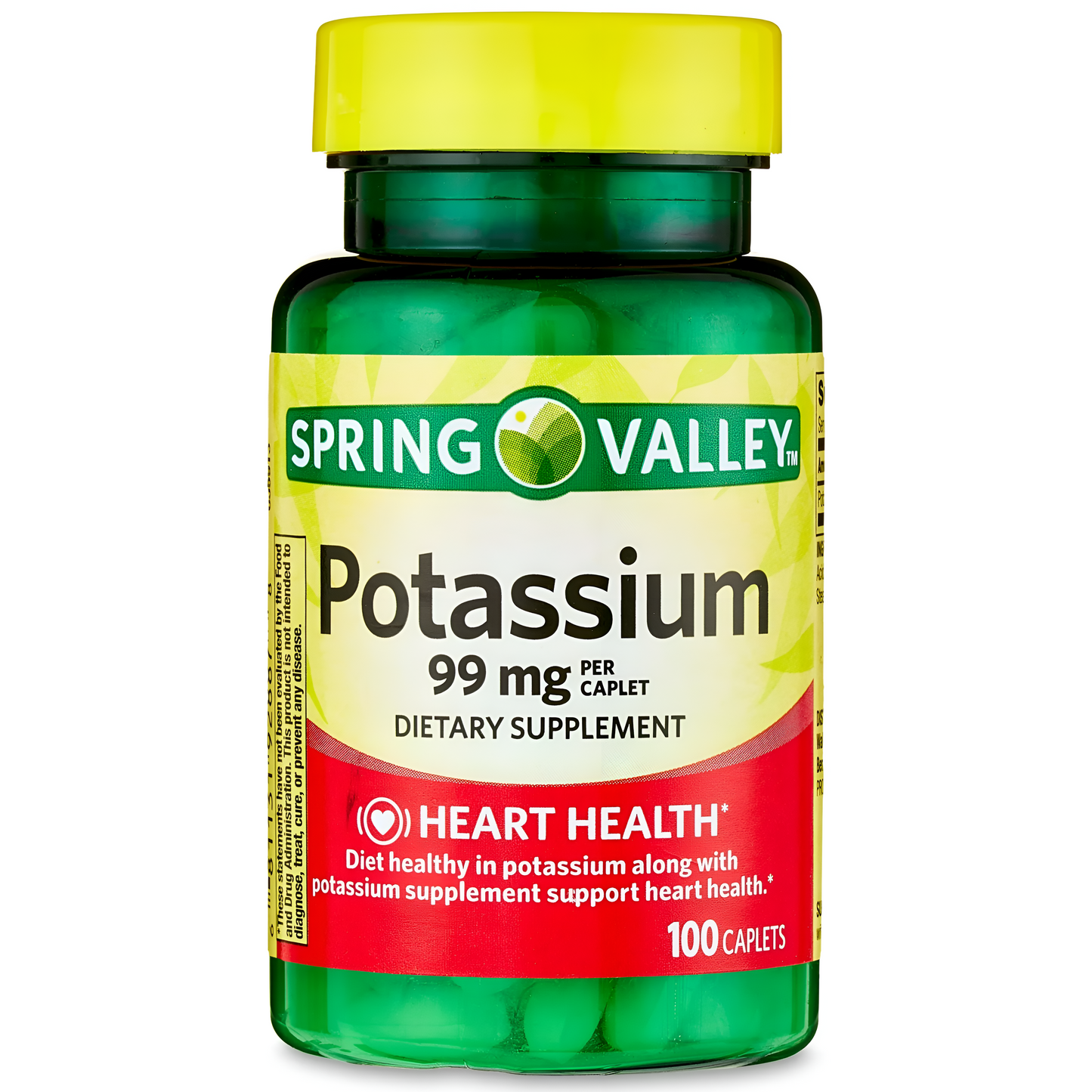 POTASIO  99MG  POR TABLETAS SPRING VALLEY