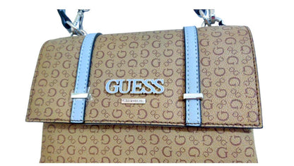 Cartera de hombro Guess para mujer color Mocha Style SV870219