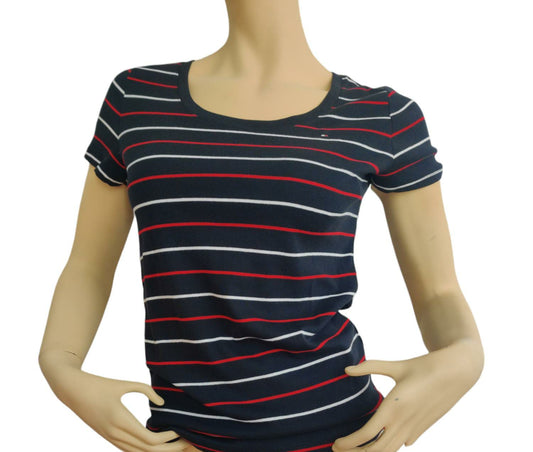 Polo Tommy Hilfiger Talla M para mujer - diseño rayas