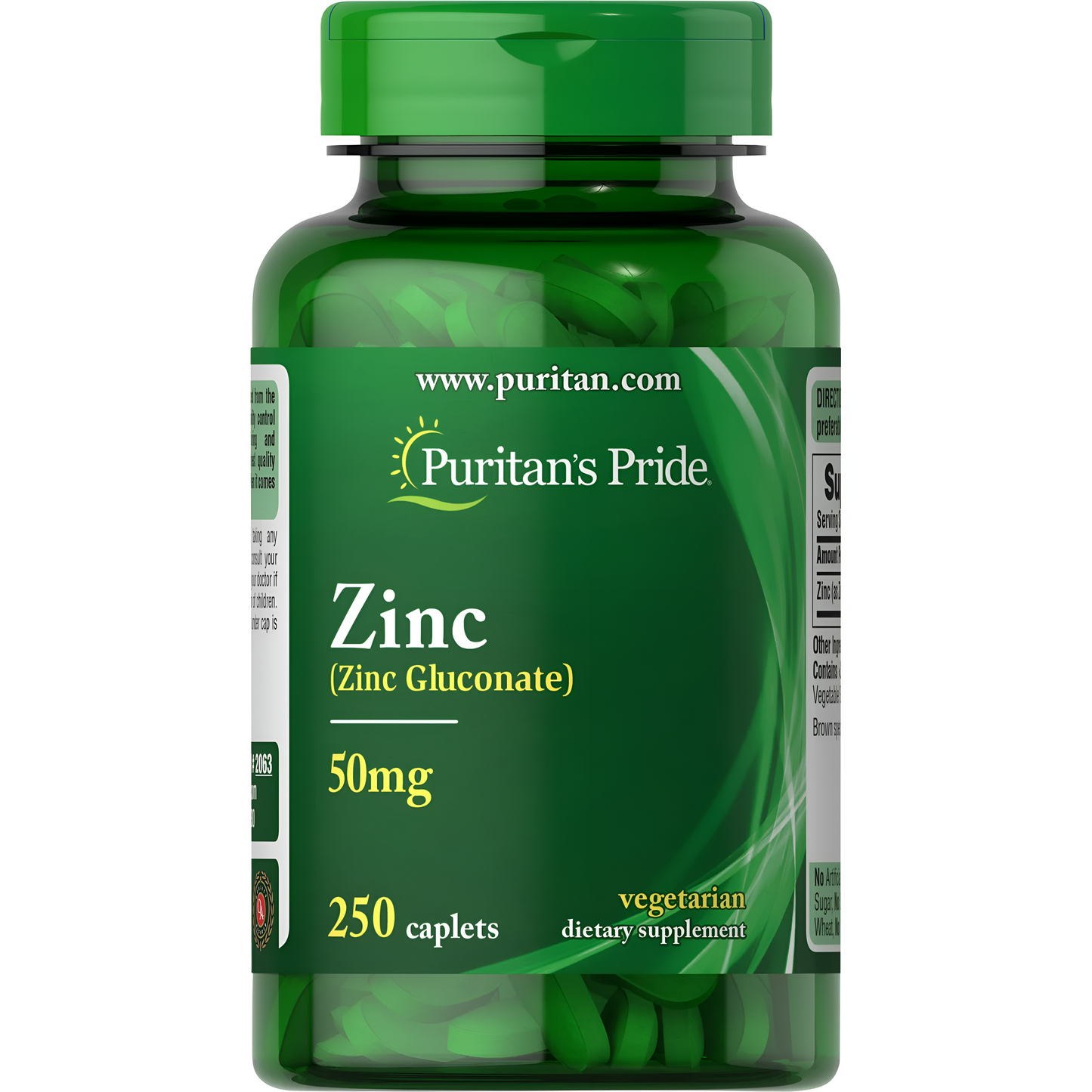 ZINC 50 MG PURITANS PRIDE 250 TABLETAS