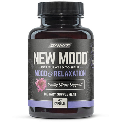 ONNIT New MOOD - Mood & Relaxation 42 Capsulas , ayuda a mantener el buen estado de animo y relajacion .