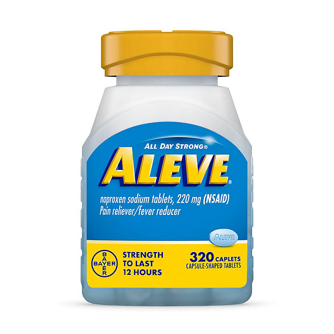 Aleve Pain Reliever NSAID 220 mg Naproxen Sodium 320 unidades