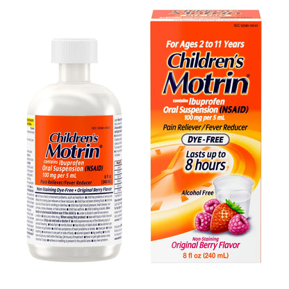 Children's Motrin Ibuprofeno Medicina para Niños, Sabor a Bayas, 8 fl. oz