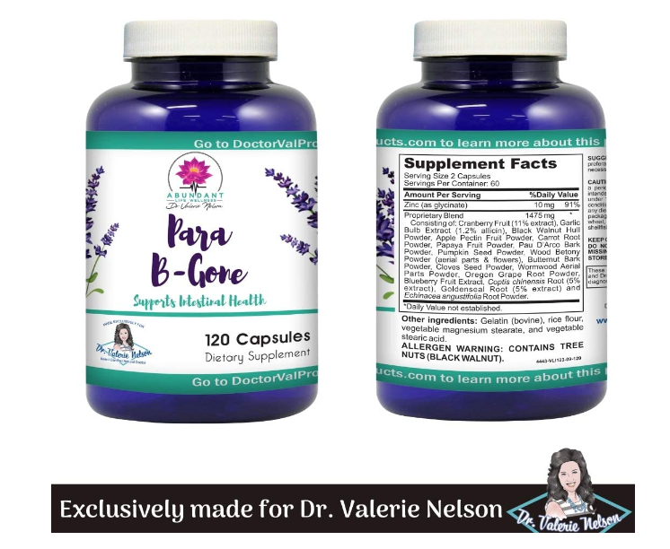 ParaBGone , 120 capsulas - Dr. Valerie Nelson Ajenjo