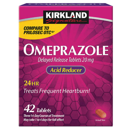 Kirkland Signature Omeprazole 20 mg., 42 Tabletas