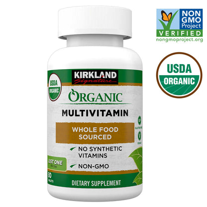 Kirkland Signature Multivitamínico orgánico - 80 tabletas