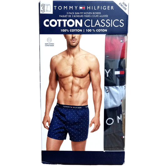 Tommy Hilfiger Cotton Classics - paquete 3 boxers 100% algodón - TALLA M