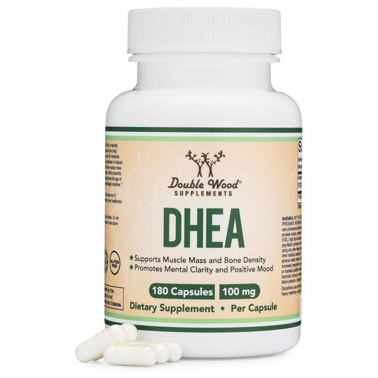 DOUBLE WOOD DHEA 100 MG - 180 cápsulas