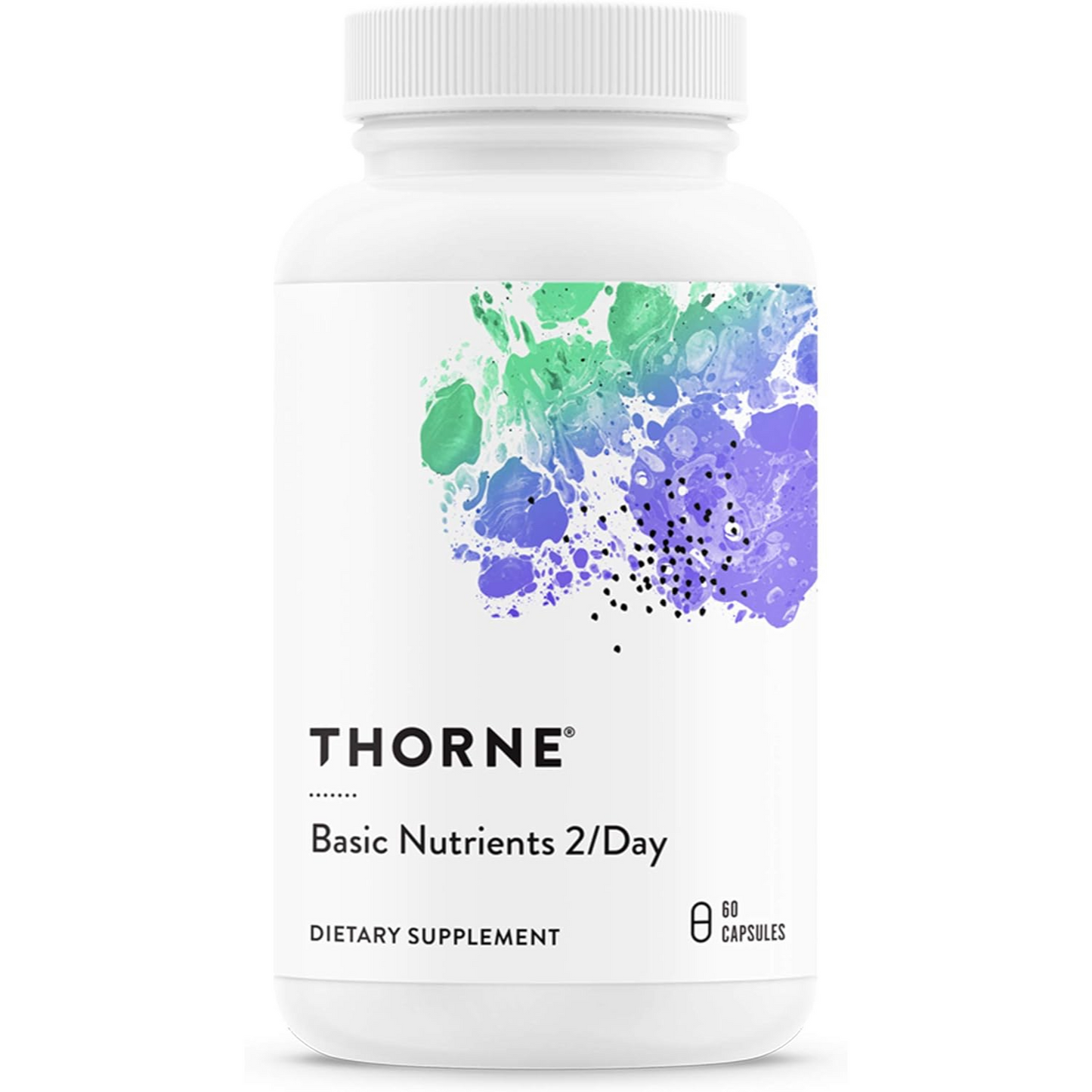 THORNE Basic Nutrients 2/Day - Multivitamínico diario integral , Fórmula de vitaminas y minerales - 60 cápsulas