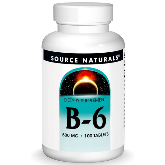 B-6 500mg , 100 tabletas - Source Naturals