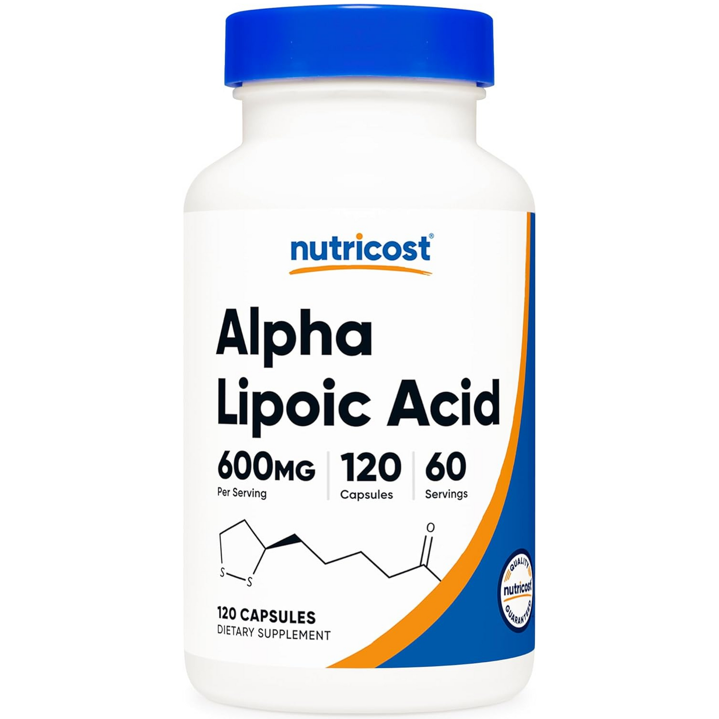 Nutricost Alpha Lipoic Acid 600 mg 120 cápsulas - para 60 servidos