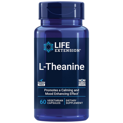 Life Extension L-Theanine, 100 mg, 60 Vegetarian Capsulas