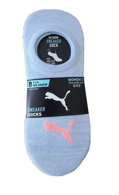 Pack de 8 Medias PUMA Para Mujer en MÚLTIPLES COLORES.