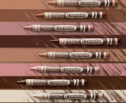 Crayola- Colors of the World 24 crayones, no tóxicos