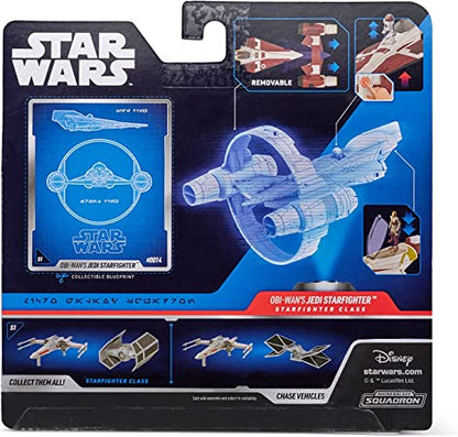 Star Wars Micro Galaxy Squadron Starfighter con OBI-Wan Kenobi