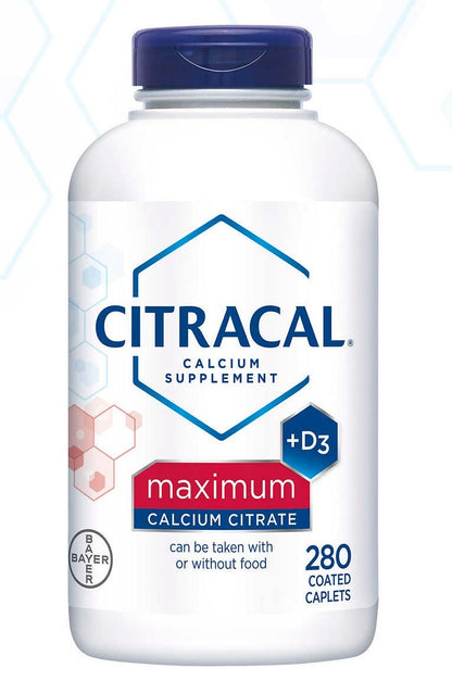 Citracal - Citrato de Calcio y Vitamina D3 - 280 tabletas
