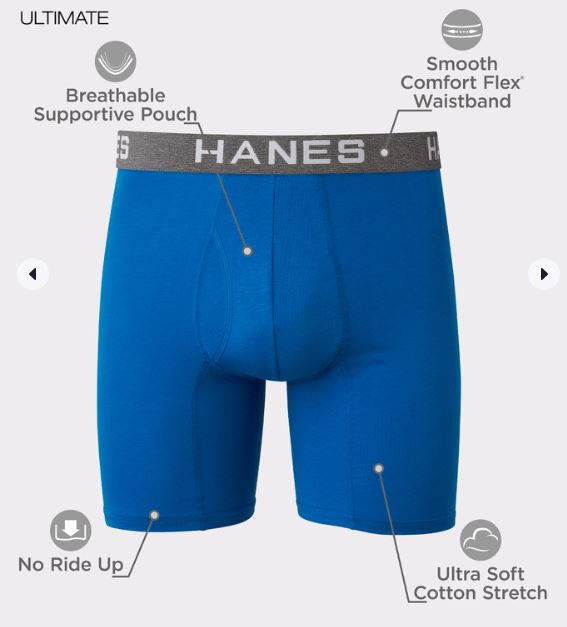 Hanes Boxer para hombre 4 pack